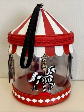 Bath & Body Works Circus Carousel Halloween Wristlet Zippered Bag 2026